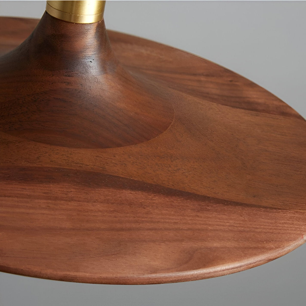 Noordse Stijl Walnoot-Finish IJzeren Hanglamp
