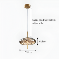 Nordic Luxe Moderne Glazen Hanglamp