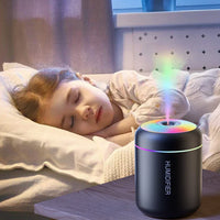 Brehn | MINI LUCHTBEVOCHTIGER MET AROMATHERAPIE - USB-AANGEDREVEN - PERFECT VOOR AUTO EN SLAAPKAMER