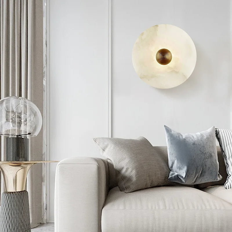 Alabaster Stralings Minimalistische Elegantie Wandlamp
