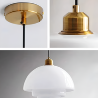 De Parel van Art Deco Glas Hanglamp