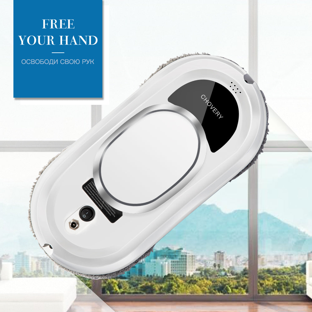 CleanBot Raamreiniger Robot – Slim en Handsfree met Afstandsbediening voor Streepvrije Ramen