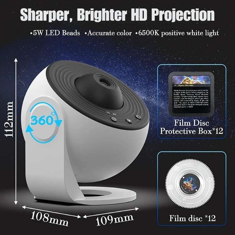 Universele 360° Galactische Droomprojector