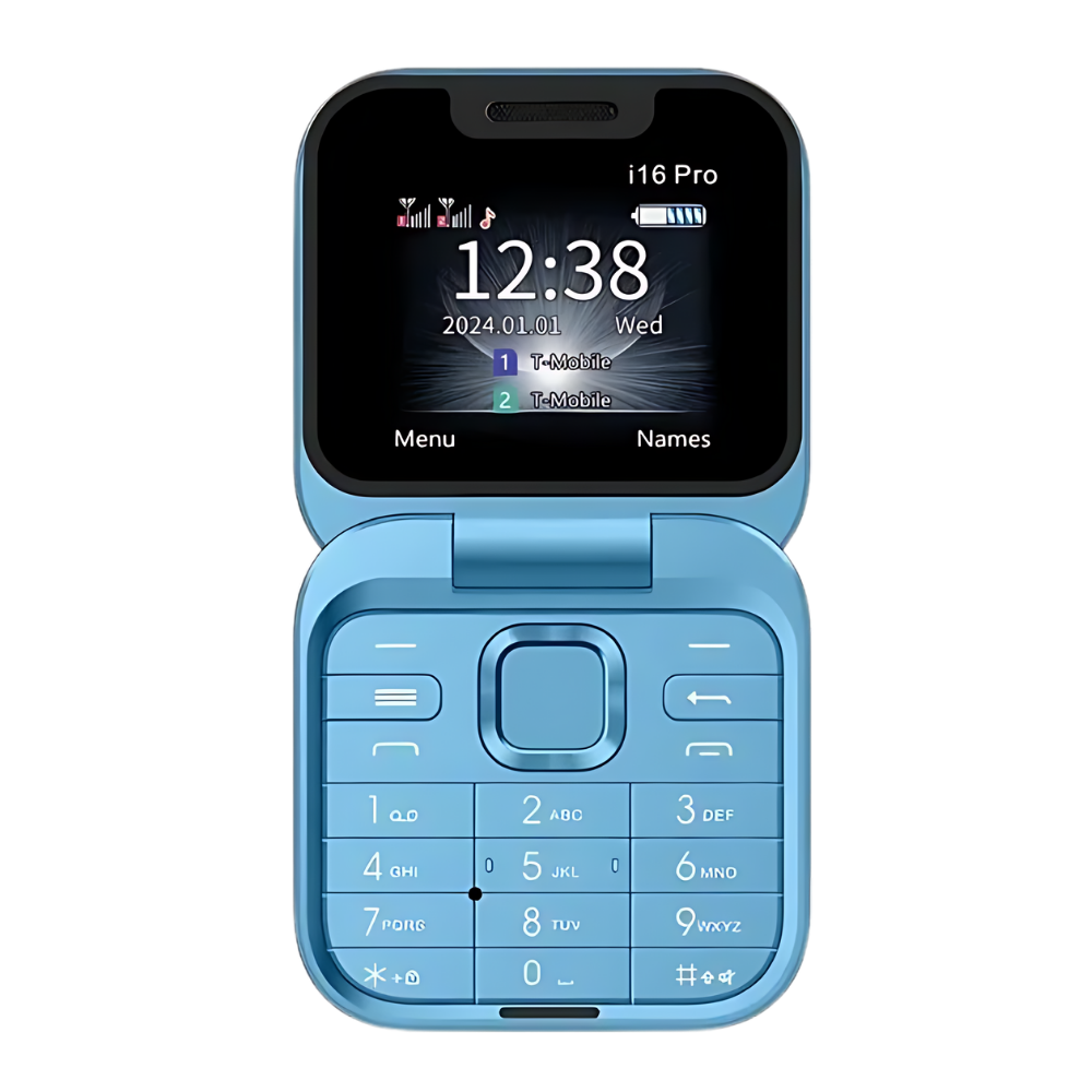 Klein opvouwbare mobiele telefoon met dubbele simkaart
