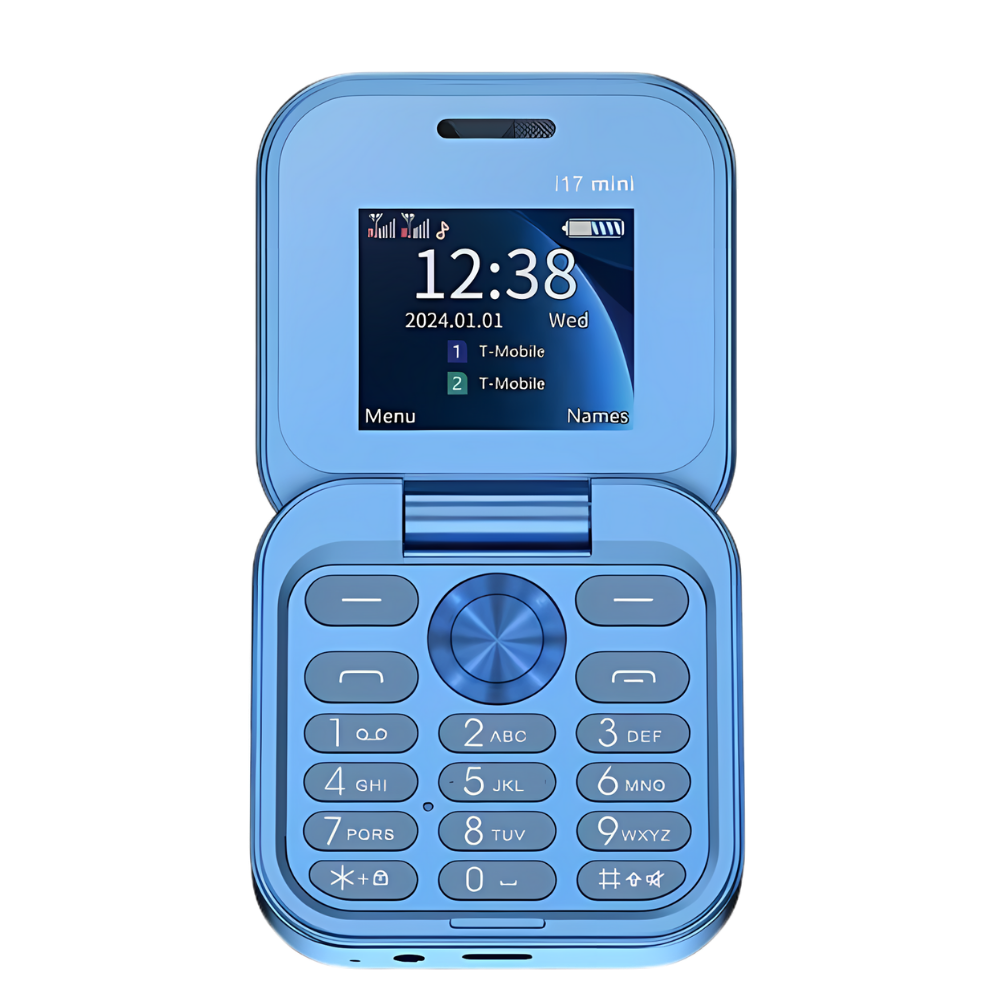 Klein opvouwbare mobiele telefoon met dubbele simkaart