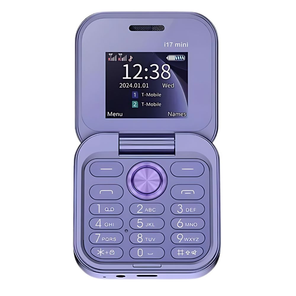 Klein opvouwbare mobiele telefoon met dubbele simkaart