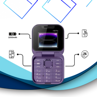 Klein opvouwbare mobiele telefoon met dubbele simkaart