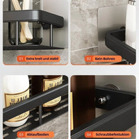 Doucheplank zonder boren | Doucherek | Shampoo houder voor douche | Ablux