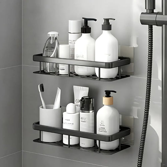 Doucheplank zonder boren | Doucherek | Shampoo houder voor douche | Ablux