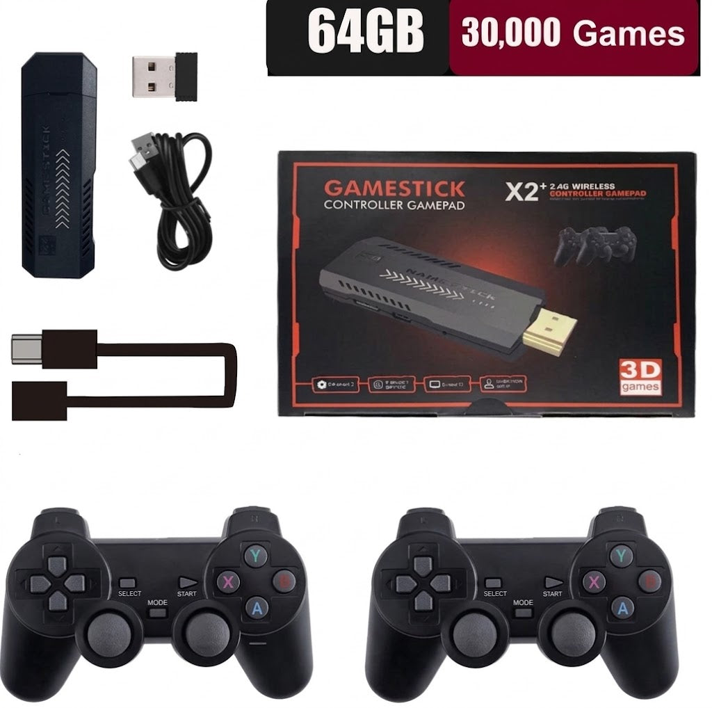 Retro Spelconsole met 2 Controllers | 4K Retro Gaming Console | Nostavolt