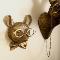 WallCritters – Speelse dierenkop wanddecoratie – Handgeschilderd resin ontwerp