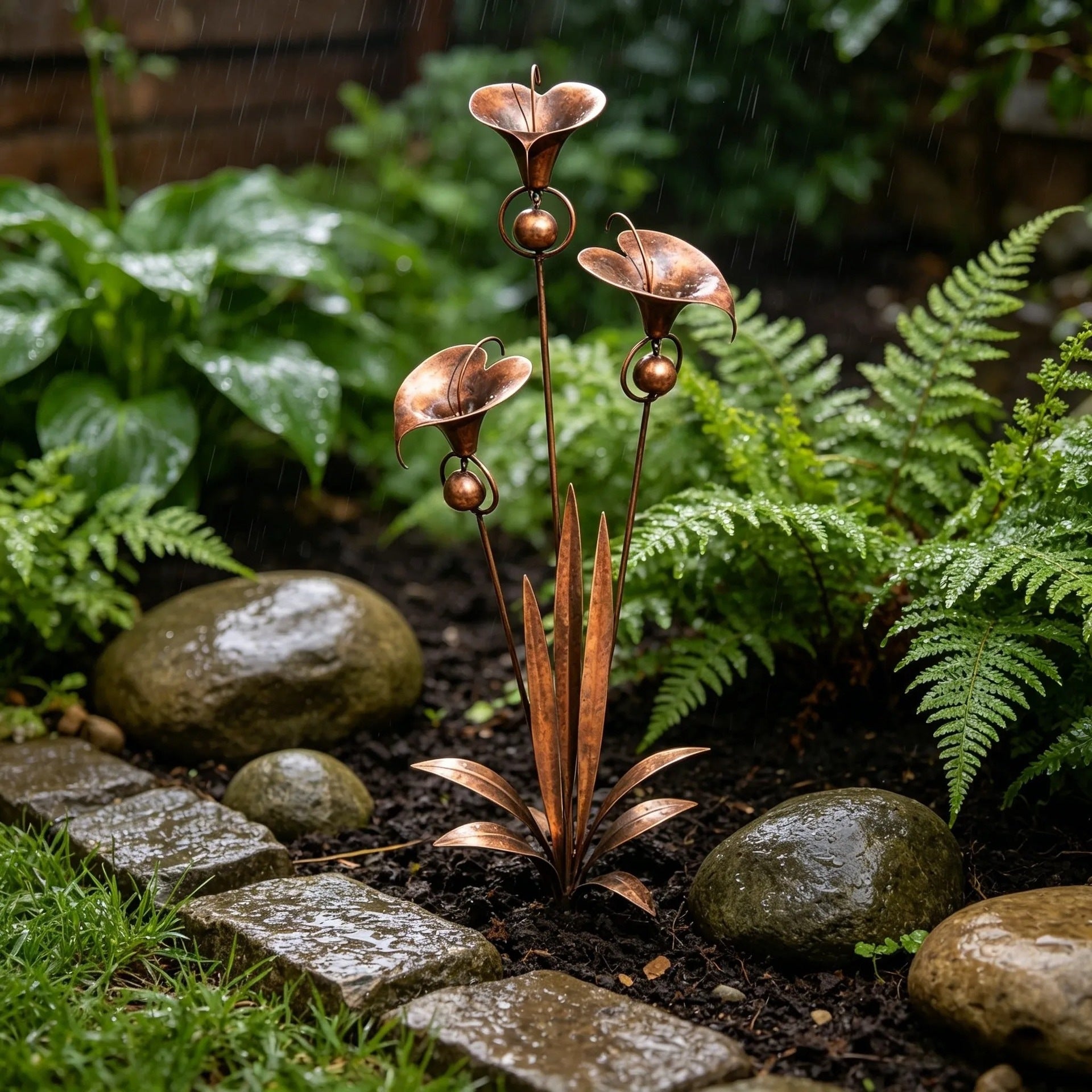 CallaChime™ | Handgemaakte Tuinstok met Klankspel