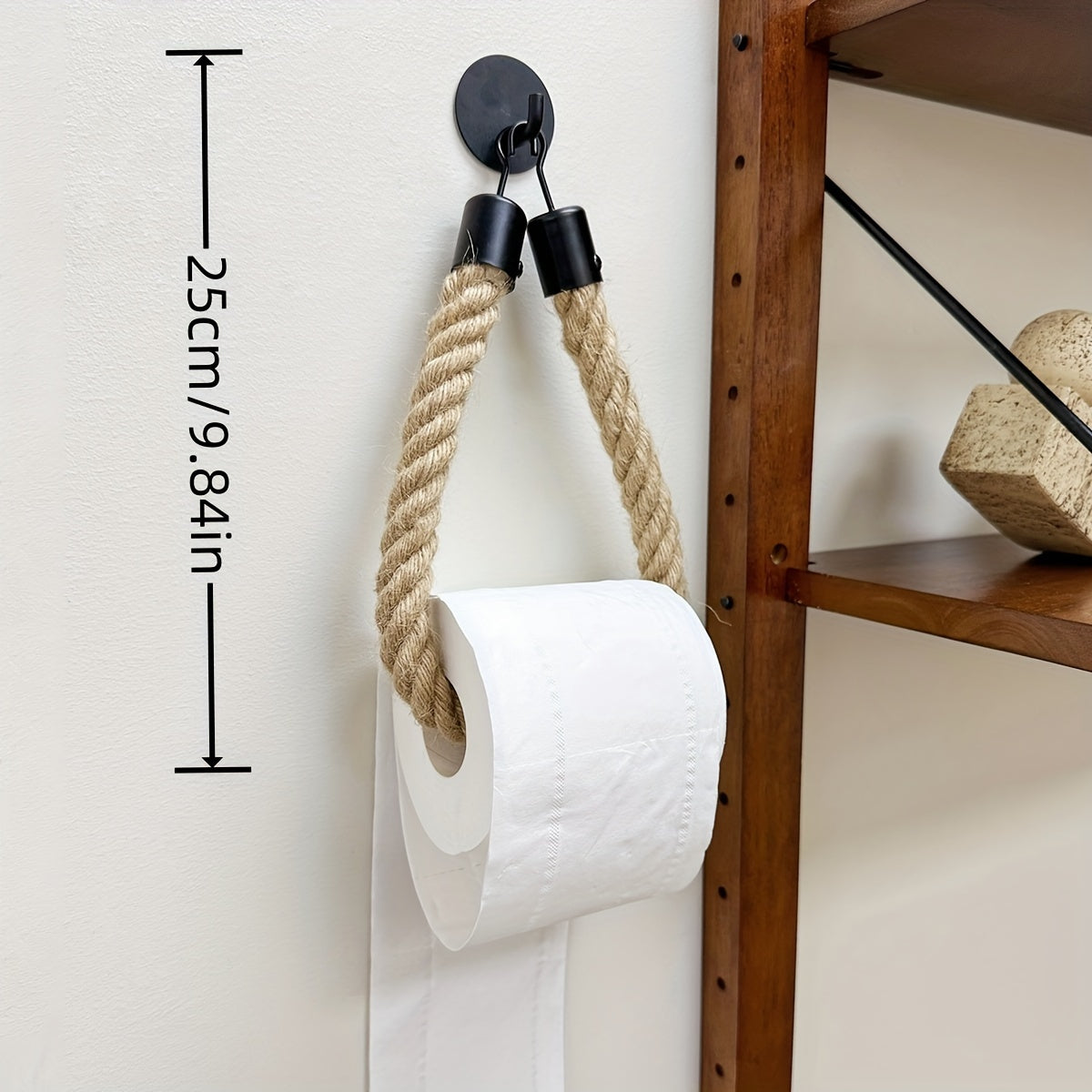 Hennep Touw Toiletpapier Houder - Voor Stijlvolle Badkamers