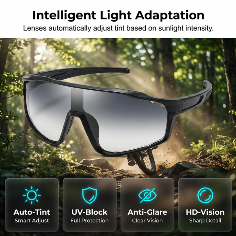 VisionFlex™ | Sportbril – Photochrom, UV-bescherming & Panorama-ontwerp