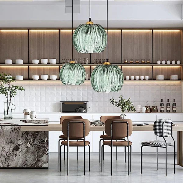 Hanglamp van Glas in de Vorm van een Bal
