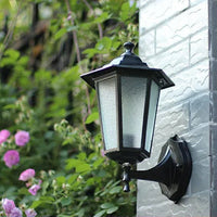 Buitenwandlamp met Bewegingssensor en Zwart Metalen Frame