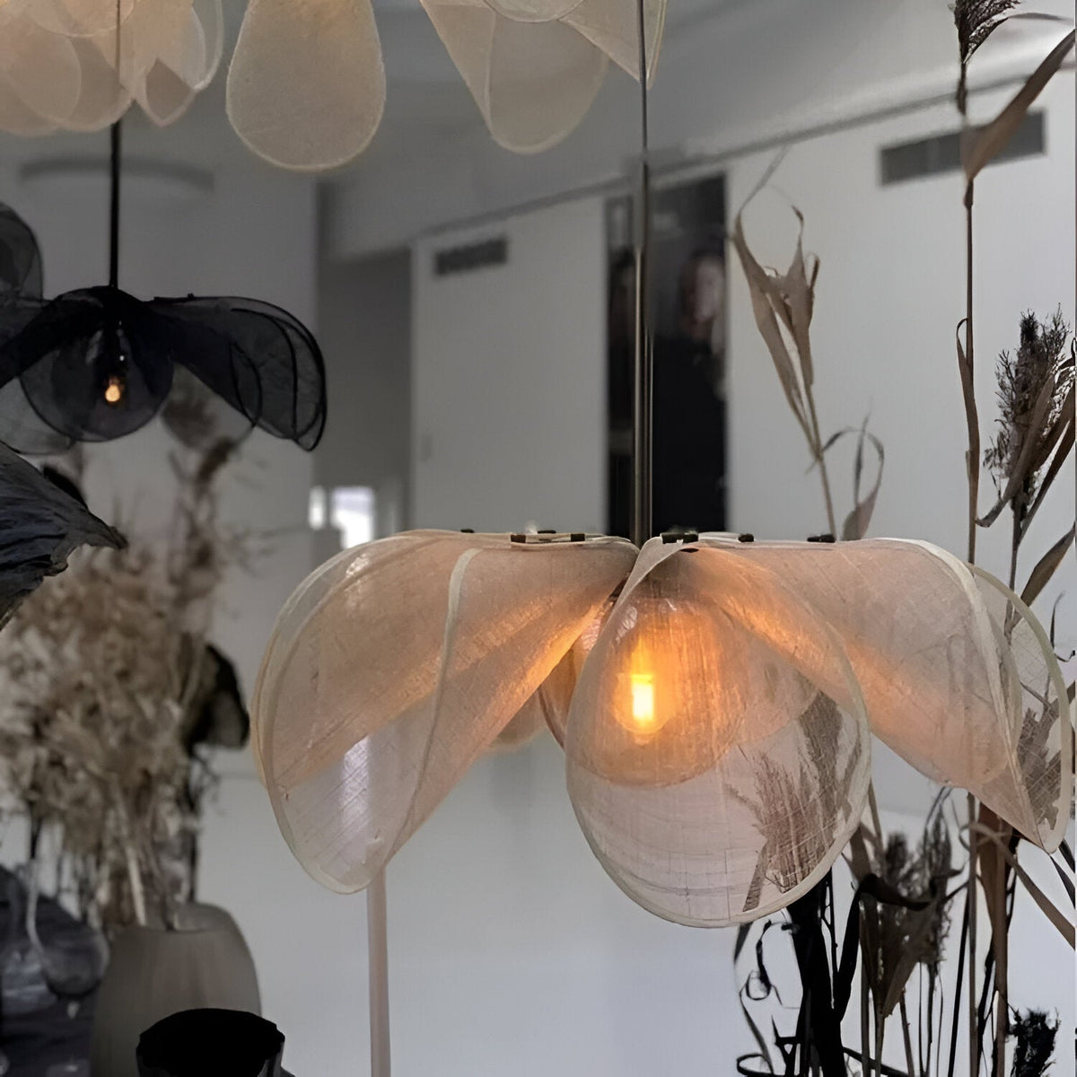 Fleur Flower Nordic Fabric Pendant Light