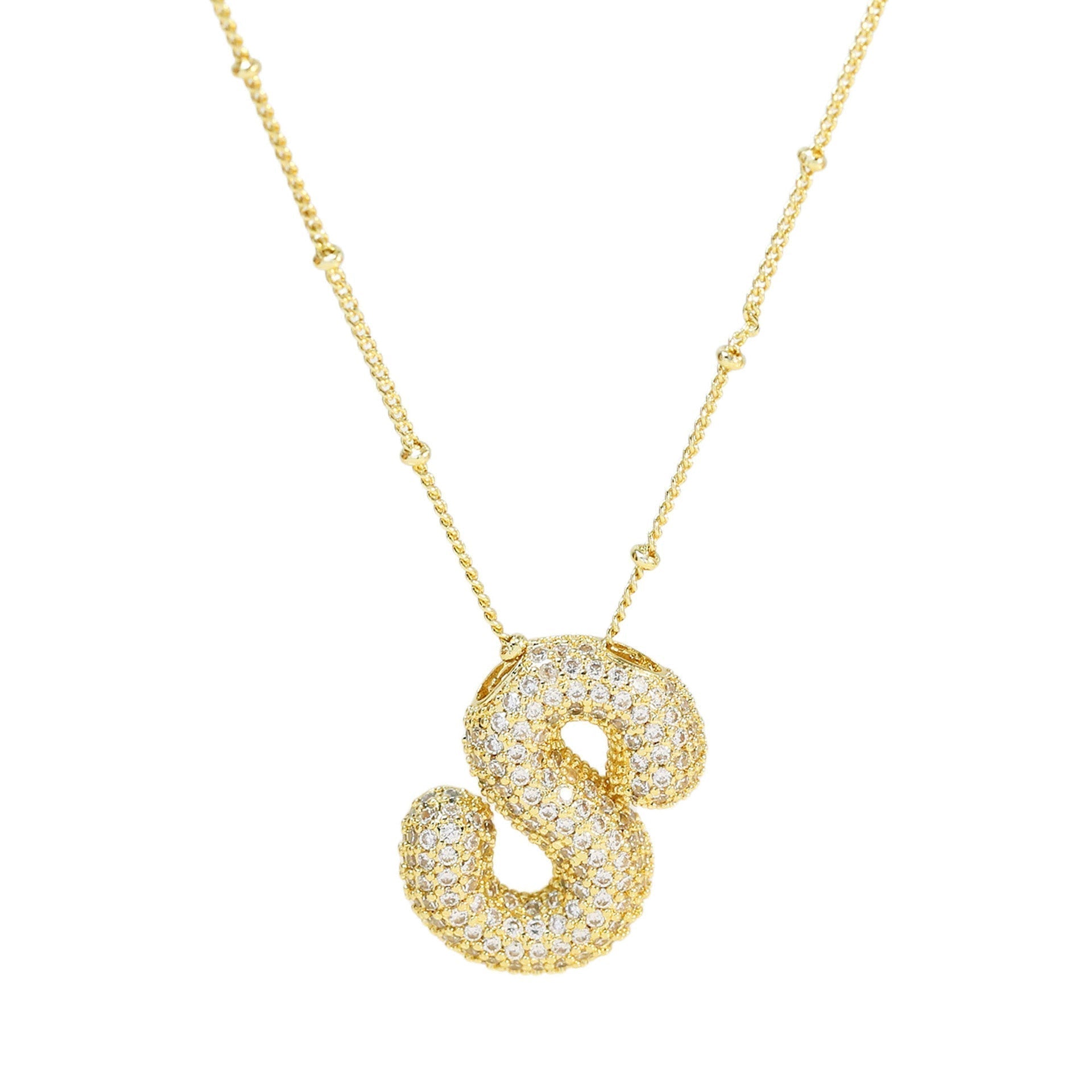 Diamanten Ketting met Letter