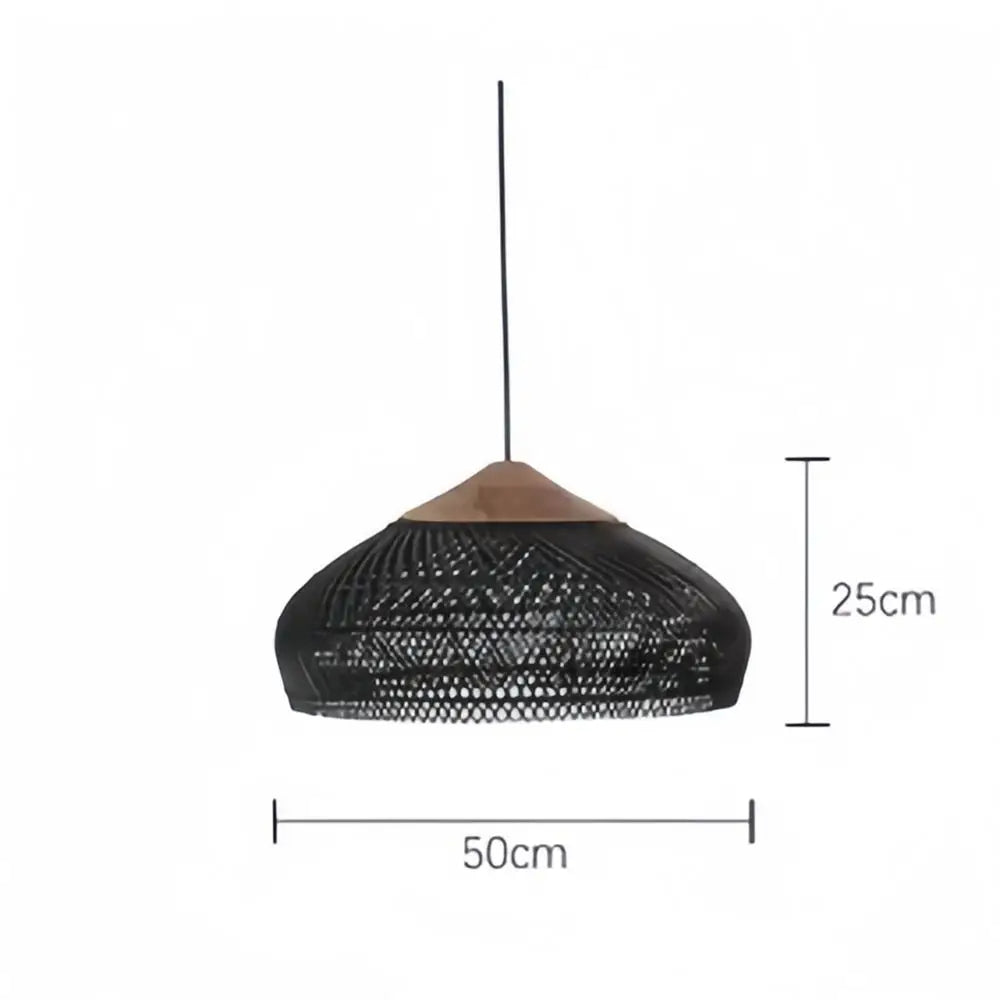 Geweven Koepel Bohemian Rattan Hanglamp