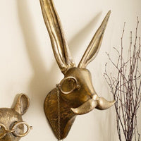 WallCritters – Speelse dierenkop wanddecoratie – Handgeschilderd resin ontwerp