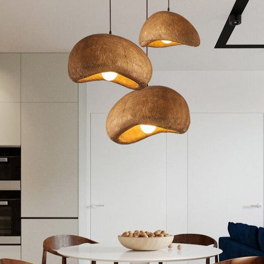 Wabi-Sabi Koffie Cloud Japandi Hars Hanglamp