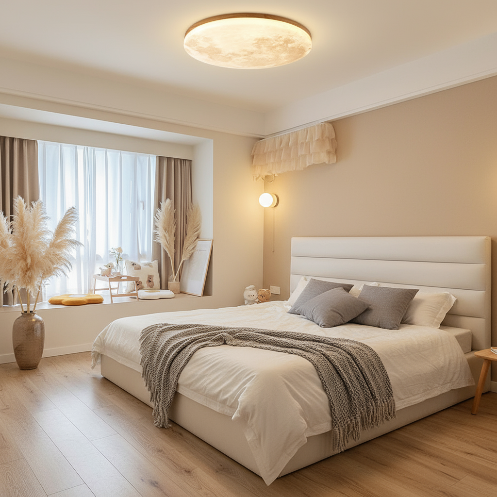 Éclipsa | Rond Plafondlamp – Moderne Minimalisme & Warme Sfeer