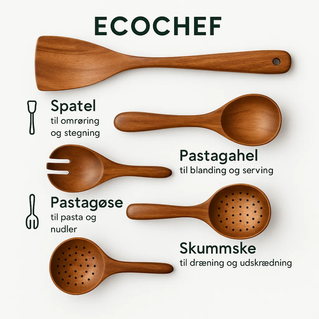 EcoChef | Set voor Duurzaam Koken in Hout