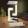 OpulentGlow Geometrische Draadloze Oplaadlamp | Een verfijnde lamp die naadloos hedendaags design combineert met geavanceerde draadloze oplaadefficiëntie.