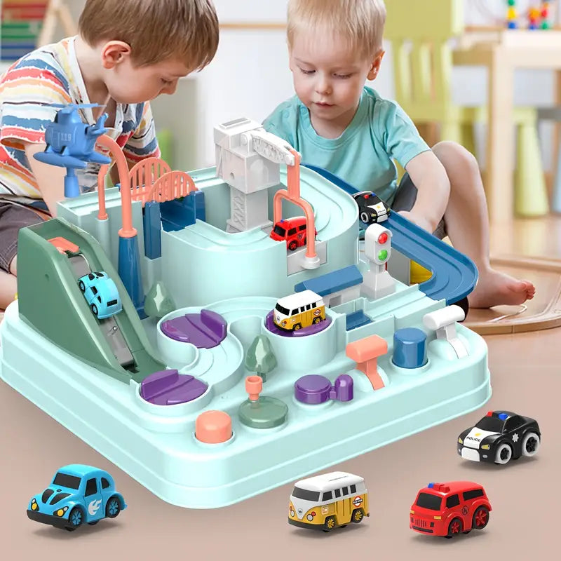 Magnetisch Autospeelbaan – Interactieve Montessori Avonturen Set met Auto's