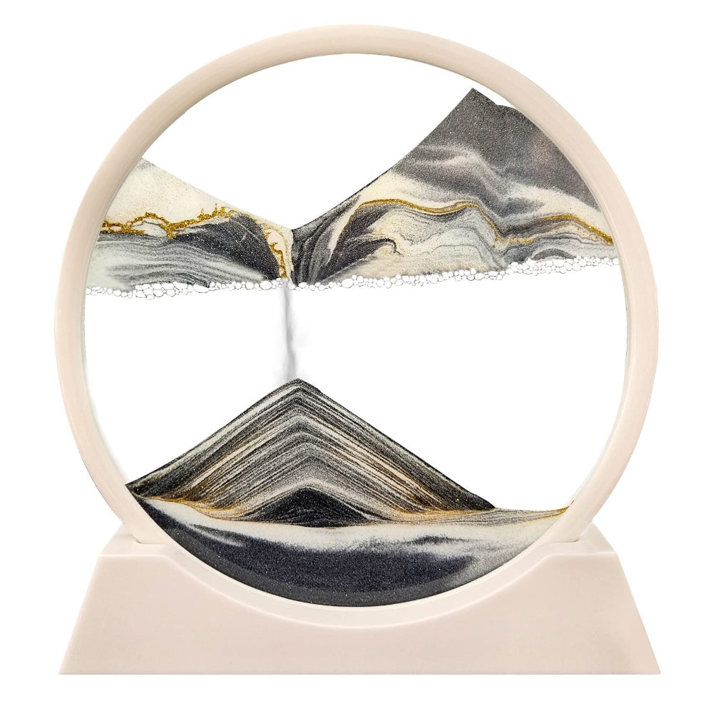 3D Beweeglijke Zandkunst - Rustgevende Glaskunst voor Elke Ruimte