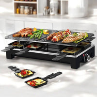 Skanto | Elektrische Grill 2-in-1 met Raclette-pannen en Anti-aanbaklaag