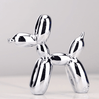 Elektroplated Ballonhond Sculptuur