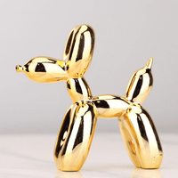 Elektroplated Ballonhond Sculptuur