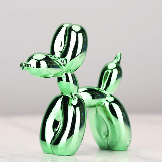 Elektroplated Ballonhond Sculptuur