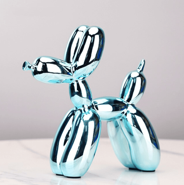 Elektroplated Ballonhond Sculptuur