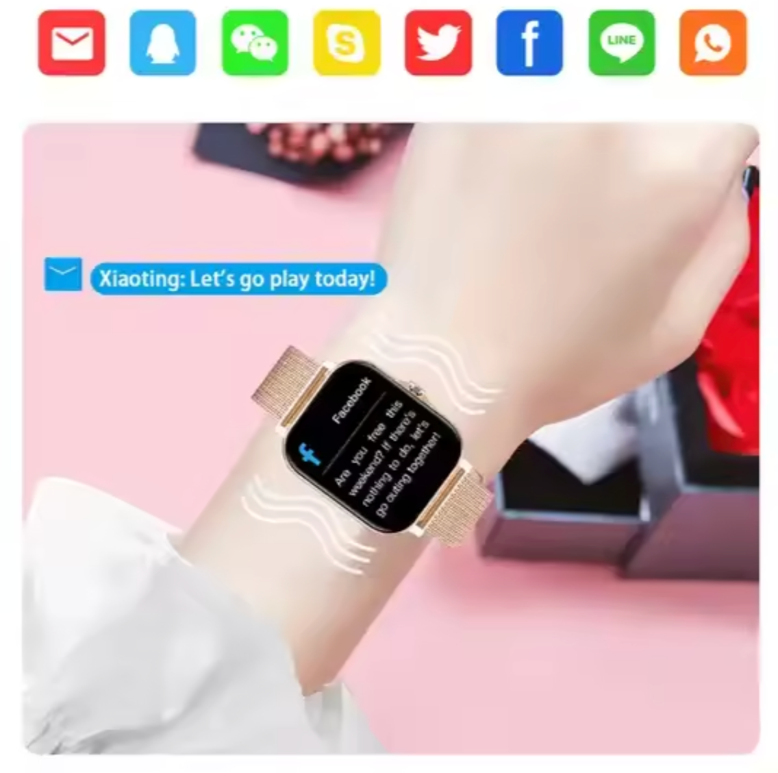 Smartwatch voor Vrouwen - Gezondheidstracking en Elegant Design