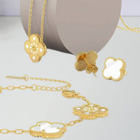 Luxe Sieradenset voor Dames - Ketting, Armband, Oorbellen