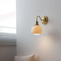 Wandlamp in Messing en Keramiek - Elegant Ontwerp
