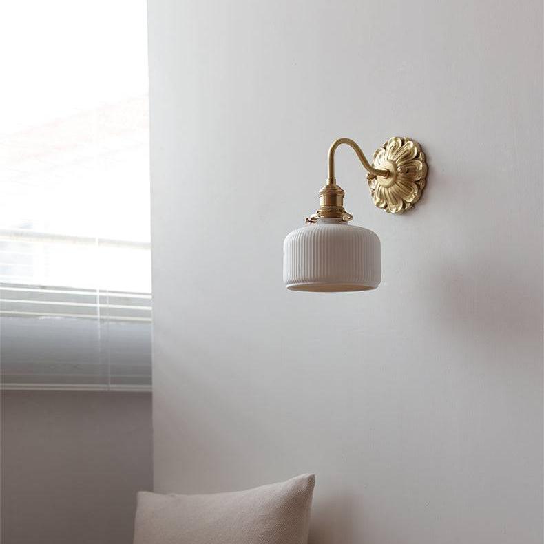 Wandlamp in Messing en Keramiek - Elegant Ontwerp
