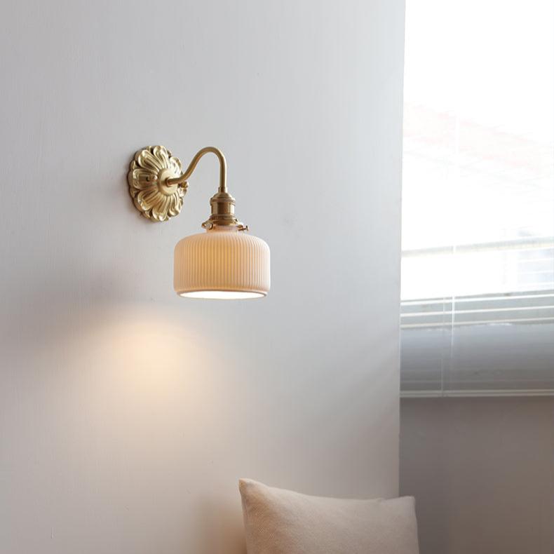 Wandlamp in Messing en Keramiek - Elegant Ontwerp