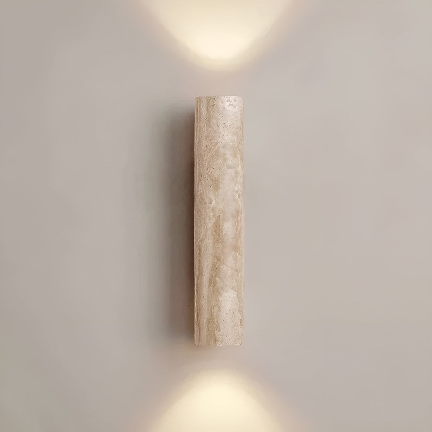 Luxe Travertin Op & Neer Wandlamp