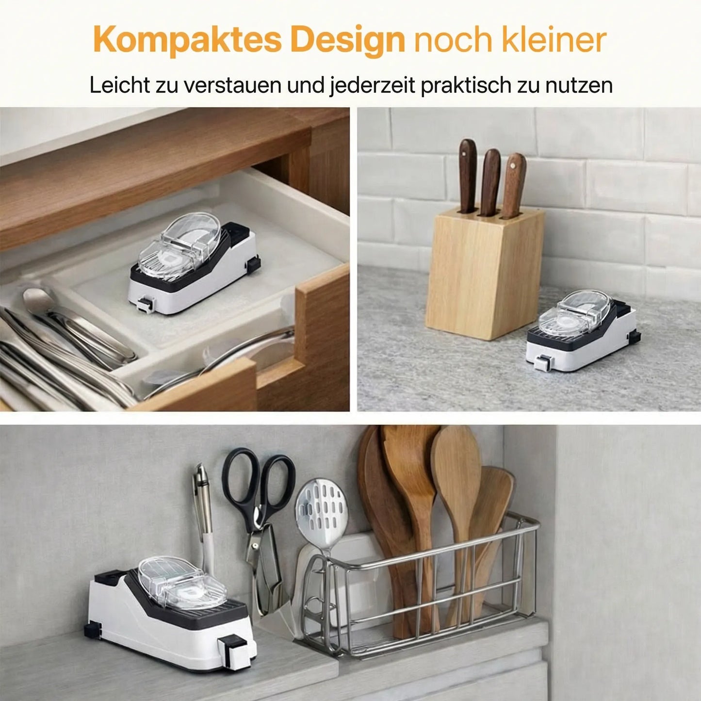 Elektrische Messerschlijper | Eenvoudig Messen Slijpen | Messerschlijper | Schärfix