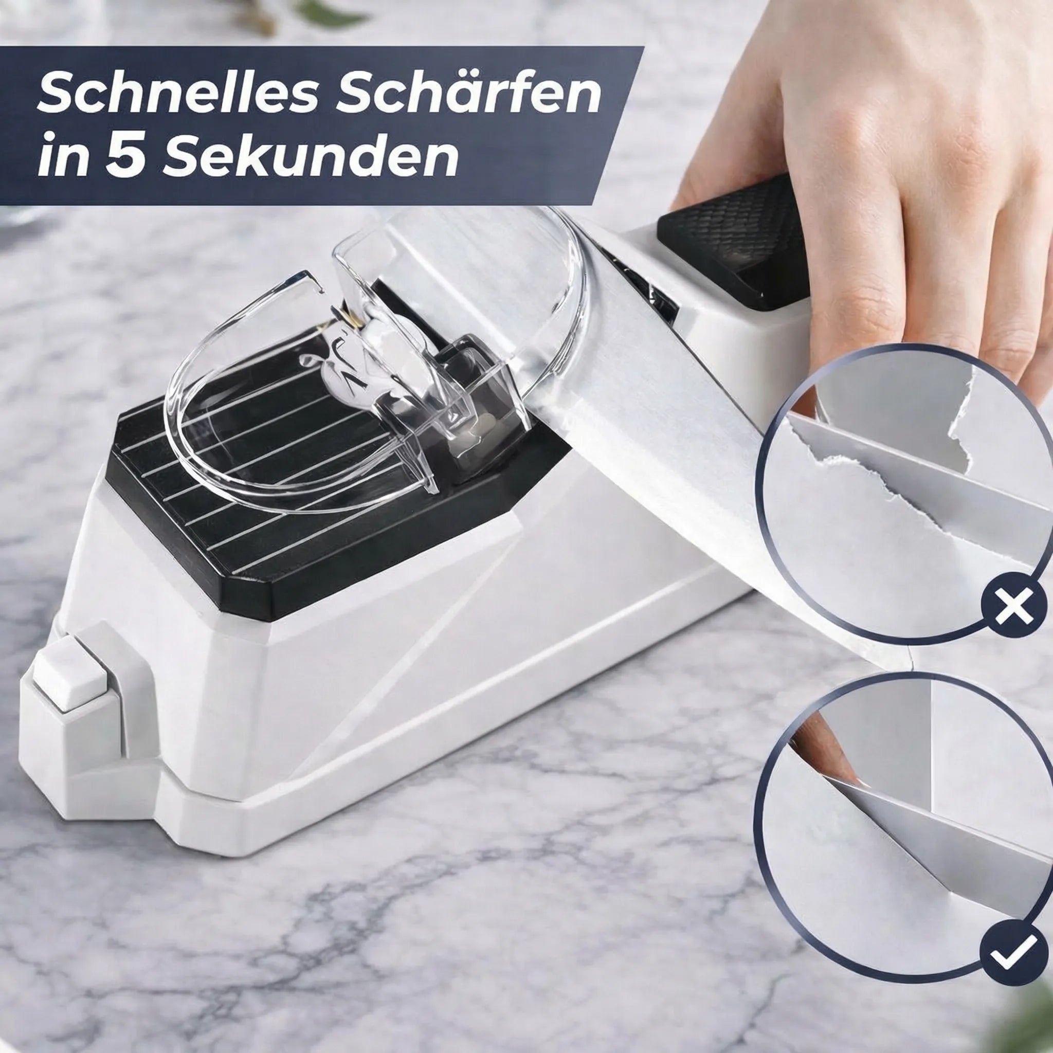 Elektrische messenslijper | Eenvoudig messen slijpen | Messenslijper | Schärfix