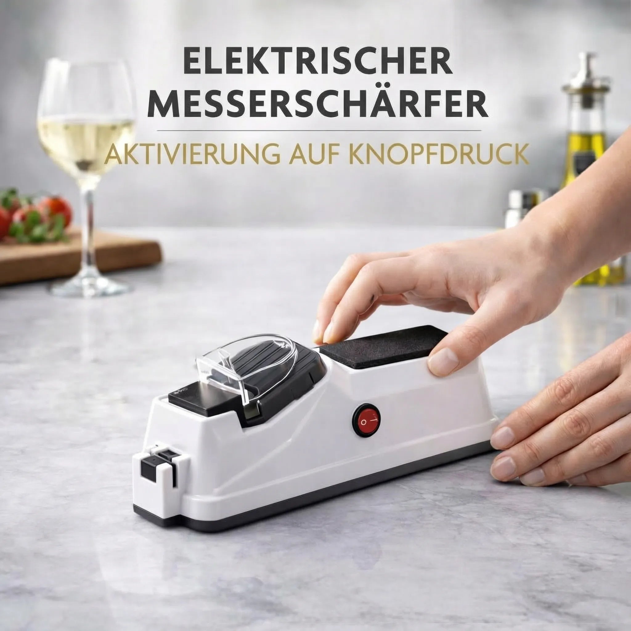 Elektrische Messerschlijper | Eenvoudig Messen Slijpen | Messerschlijper | Schärfix