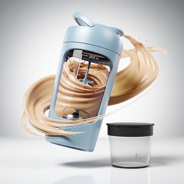 Elektrische Protein Shaker | Zelfroerende Shaker Beker | USB Mixer Beker | Mixadel