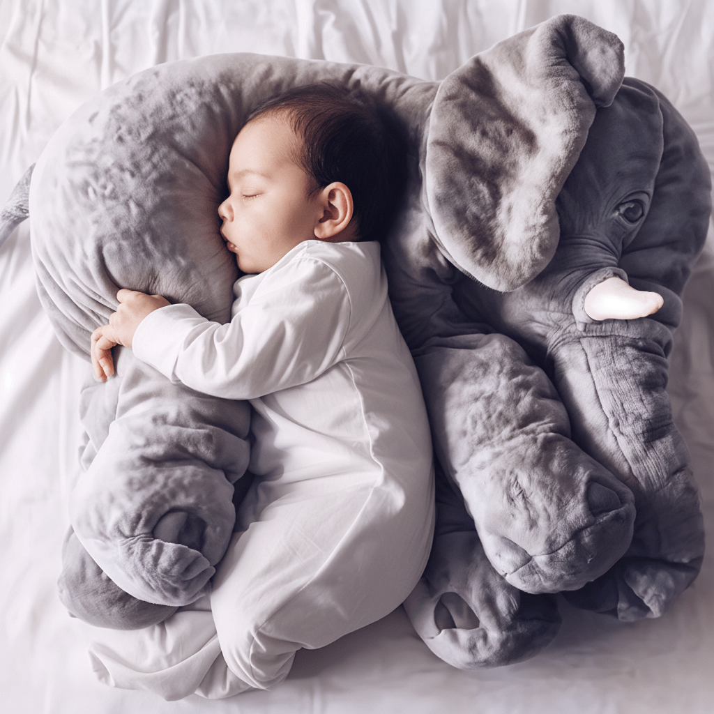 PlushElephant Knuffelkussen – Superzacht & Comfortabel voor Baby’s en Kinderen