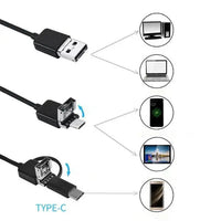 Endoscoop met camera | Inspectiecamera voor mobiele telefoons met een kabel van 5 m | IntraView