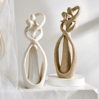 Eeuwige Omhelzing – Abstracte Sculptuur voor Tijdloze Liefde