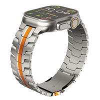 Veralis Titanium Apple Watch Band Met Hypoallergene Sluiting