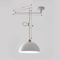 Moderne Plafondlamp met Verstelbare Lichtarmen voor Flexibele Verlichting